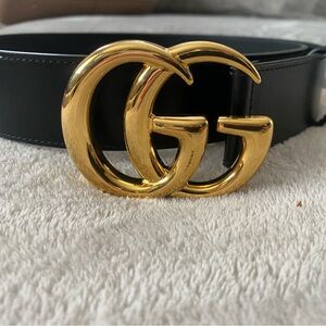 Gucci Dark Gray Leather Belt
